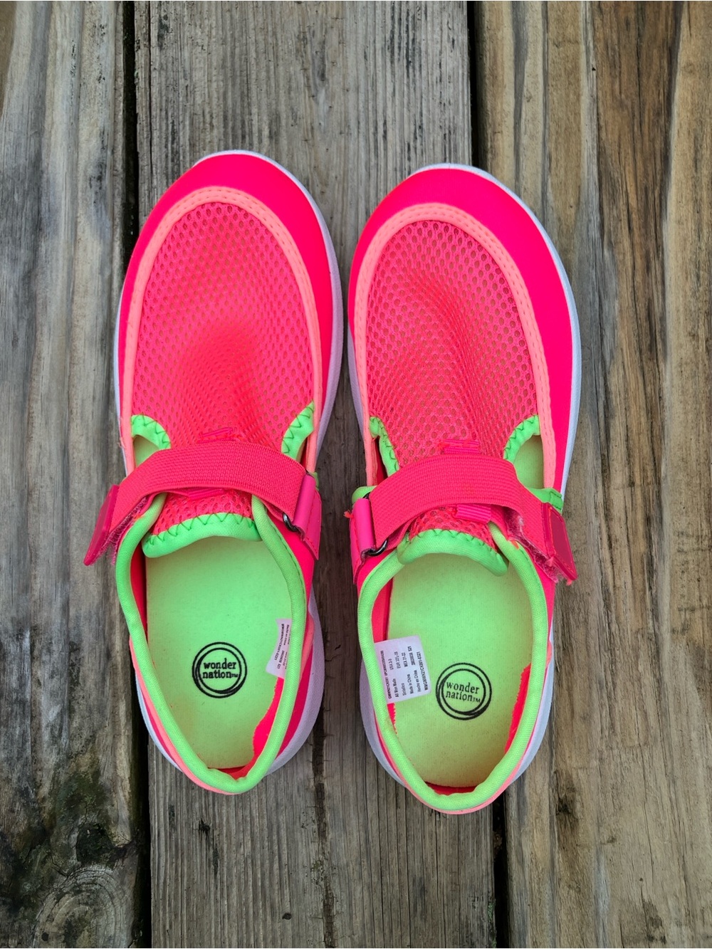 2/3 Wonder Nation Girls Mesh Water Shoes